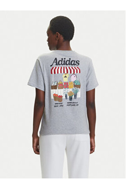 adidas Women's T-Shirt Multicolor SPORTSWEAR-KB2486 MGREYH