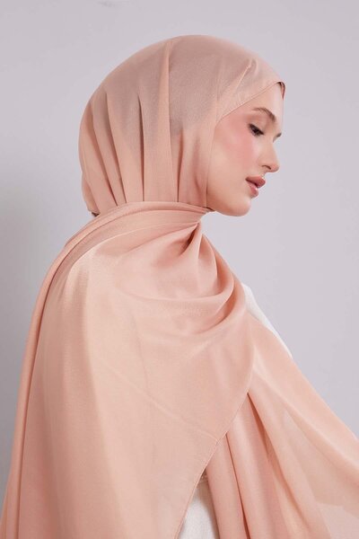 Levidor Salmon Plain Premium Evening Dress Shawl