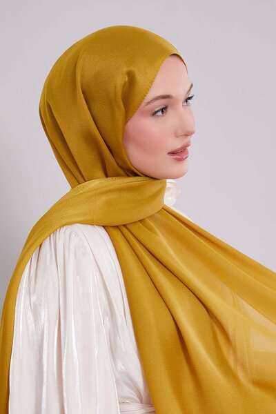 Levidor Oil Green Plain Premium Evening Dress Shawl