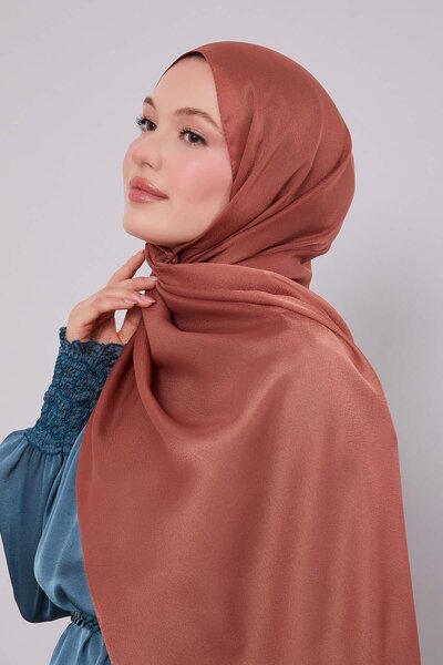 Levidor Mercan Düz Premium Evening Dress Shawl