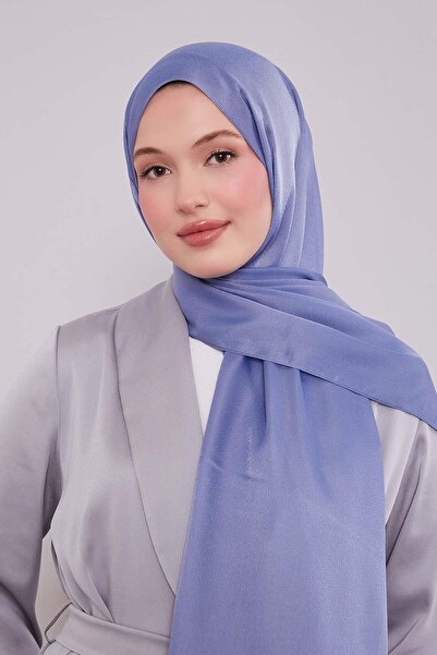 Levidor Denim Blue Plain Premium Evening Dress Shawl