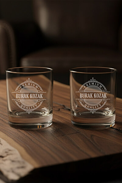 hediyemen Arkadaşa Özel Hediyelik 2’li Dublin Reserve İsim Yazılı Whiskey Gla...