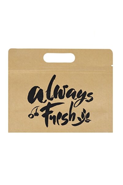 SHOPIENS Set 4 pungi din hartie Kraft cu Clips 'Always Fresh' Shopiens®, pent...