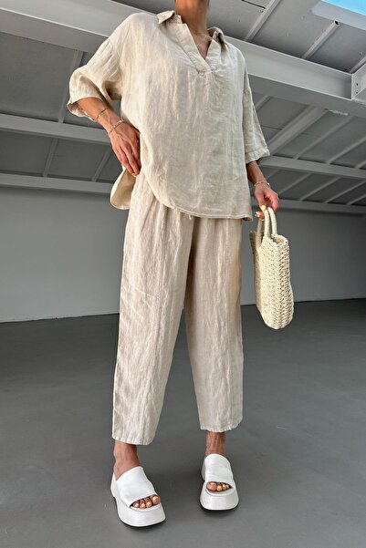 mylove Sinbad Linen Trousers Stone
