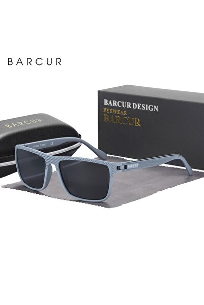 Choice Gun Gray BARCUR Design TR90 Sunglasses Men Polarized Light Weight Sports Sun Glasses Women Eyewear A