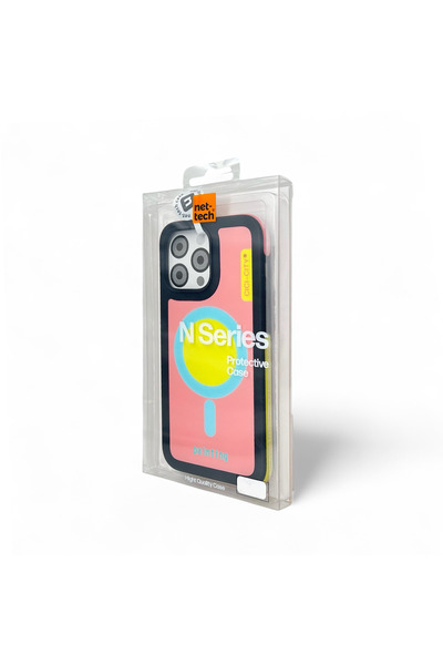 Nettech iPhone 16 Pro Uyumlu Renkli Darbelere Dayanıklı Kaymaz Yüzey Magsafe Kılıf