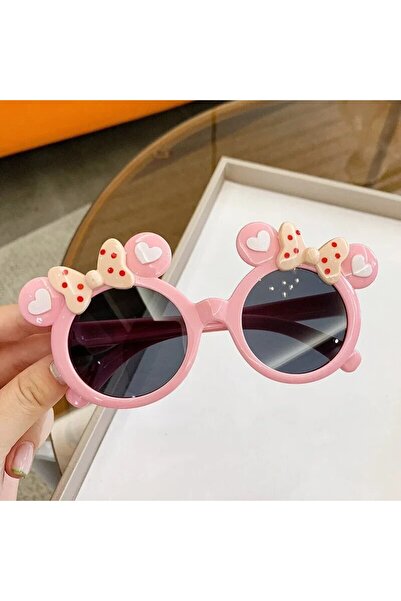 Pink New Children Cute Cartoon UV400 Sunglasses Boys Girls Colors Outdoor Kids Sun Protection Sungla