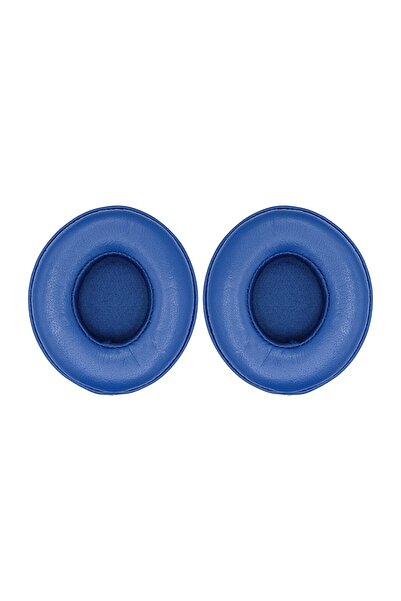 PadForce Set of 2 Sponges for Beats Solo 3, Solo 2 Wireless, On-Ear - Blue, Leather