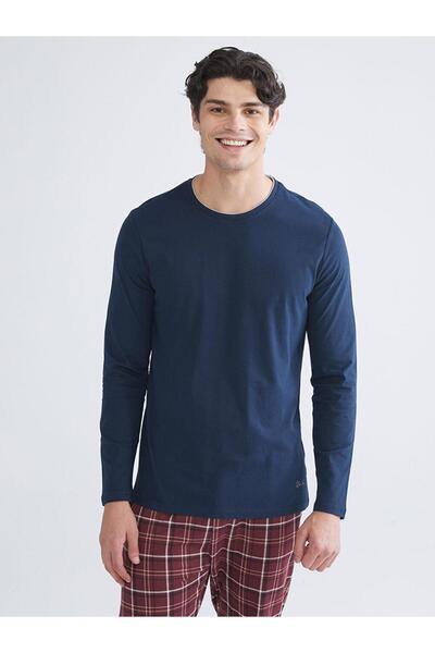 LC Waikiki Crew Neck Long Sleeve Men's Pajama Top (W5)