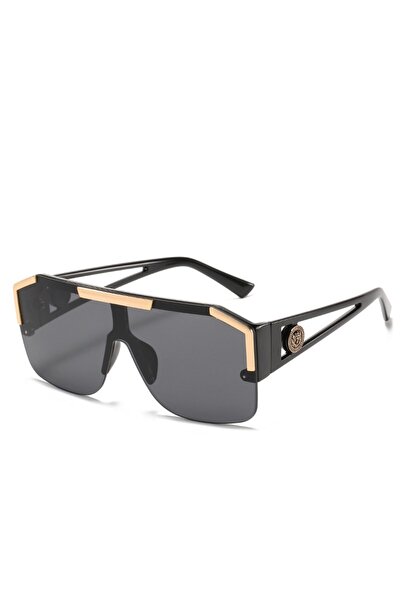black 1/2PCS Men And Women Oversized Square Fashion Sunglasses Sports Driving Glasses Gradient Color