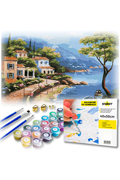 Other Kit de pictat după numere cu ramă, vopsele, pensule și un set creativ Coast