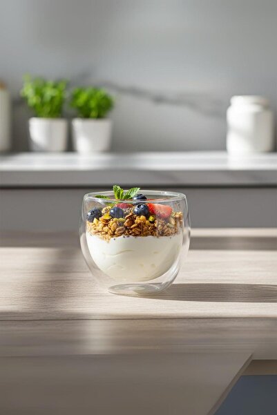 EWs Double Wall Glass Bowl 250 ml 10 cm