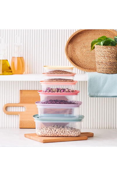 ÇERÇİCİ 6& # 39 Pieces Storage Container - Space-Free