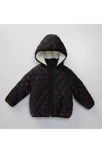 ZERA KIDS قماش مبطن، معطف شتوي للأطفال بغطاء للرأس