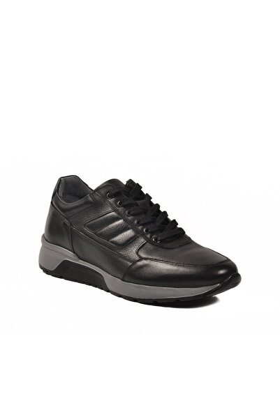 Fosco Black Genuine Leather Men's Casual Shoes 2720-1 m