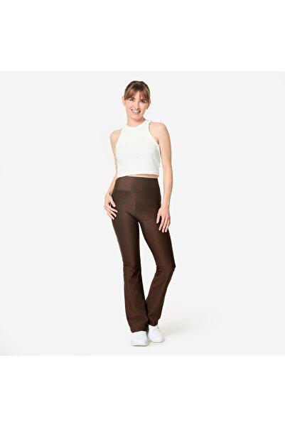 Decathlon Domyos Women's Fitness Leggings - Straight Cut - Brown