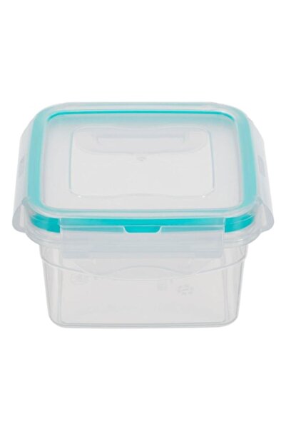 SHOPIENS Airtight food storage container Shopiens®, transparent plastic, square with lid, 300 ml