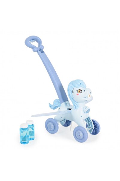 Moni Electric balloon maker for children Pony Blue Wings with push handle, av design
