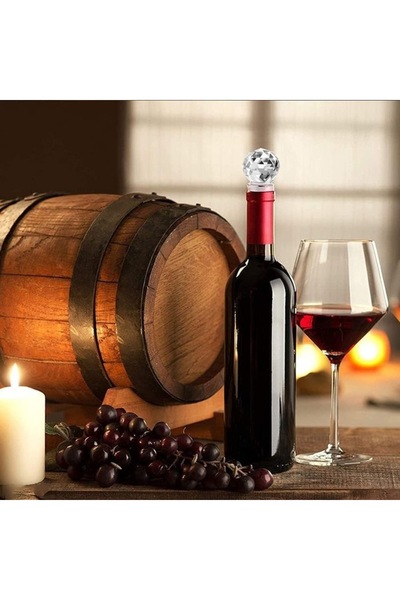 SHOPIENS Stopper with Disco Ball for Wine Bottles, 4 x 9 cm