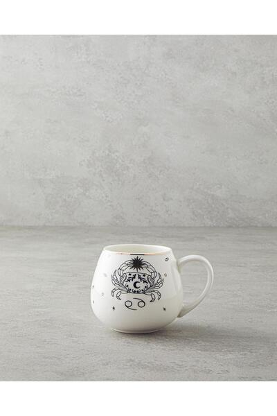 English Home Cancer New Bone China Mug 325 ml Black-White-Gold