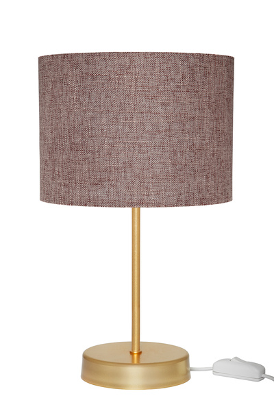 AG LightDesign Brown Lampshade Double Set of 2 Bedroom Living Room Modern Stylish Table Lamp