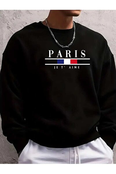 tkn your style Μπλούζα με στάμπα με θέμα τον καρπόστρωτο γράμματα PARIS, με σ...