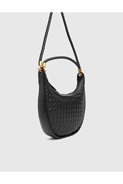 İLVİ Lavina Black Women's Shoulder Bag