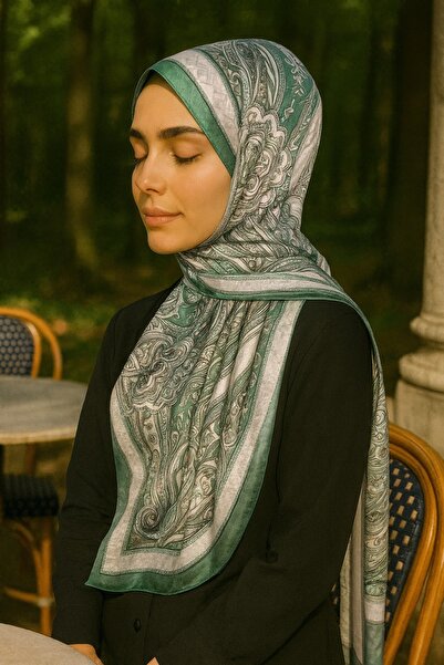 VIEN POLO شال قطني منقوش