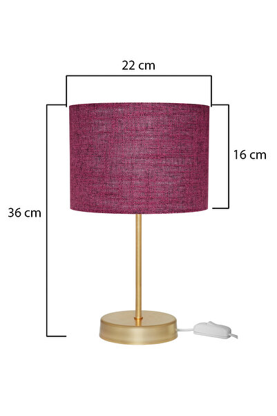 AG LightDesign Purple Lampshade Double Set of 2 Bedroom Living Room Modern Stylish Table Lamp