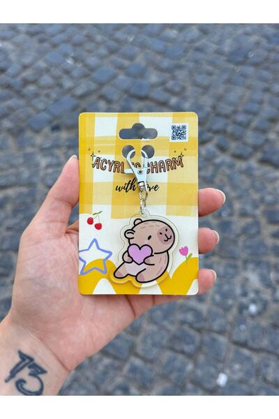Planet Butik Capybara Love Acrylic Charm