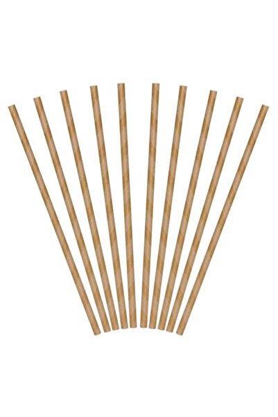SHOPIENS Set 25 kraft paper straws Shopiens®, straight, 6 x 197 mm