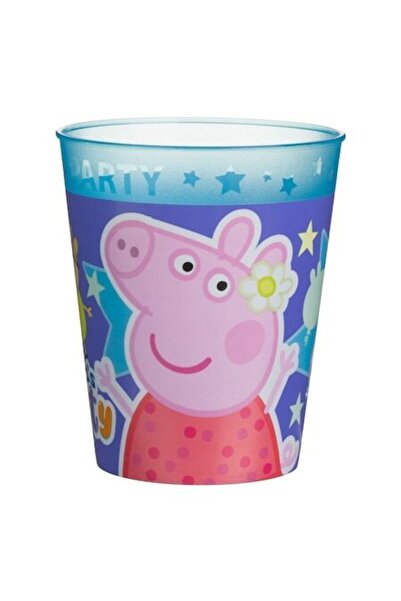 SHOPIENS Children's Party Cup, Reusable Plastic, Peppa's Party, Blue, 250ml