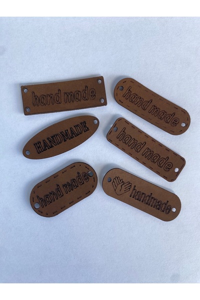 Mai Handmade Hobby ve Örgü Evi Handmade deri etiket dikilebilir etiket