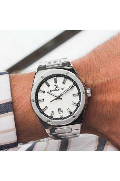 Daniel Klein ساعة يد رجالية بسوار فولاذي DK342291