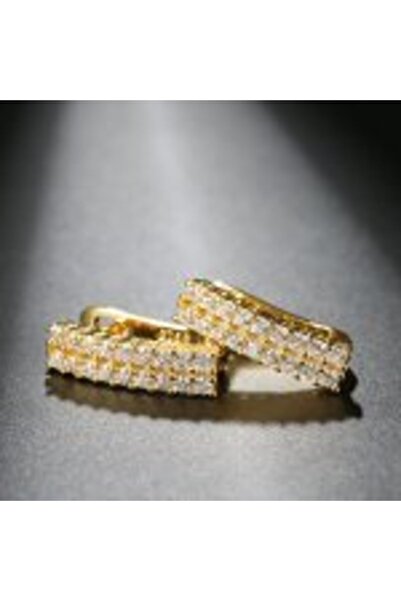 OEM Cercei placați cu aur de 14K cu cristale de zirconiu Serenity Pure Love