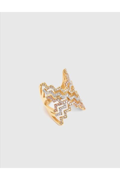 İLVİ Daystar Multi Color Women's Ring