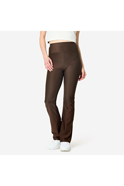 Decathlon Domyos Women's Fitness Leggings - Straight Cut - Brown