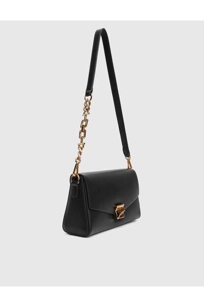 İLVİ Manoela Siyah Kadın Omuz Çantası