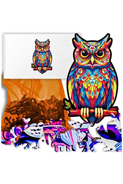 Other Wooden puzzle 190 pieces A3 owl game Father's Day