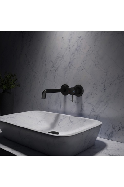Boheme Teska Atlas Black Built-In Sink Faucet