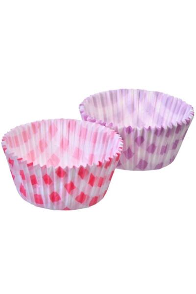 SHOPIENS Set 100 forme pentru copt din hartie Shopiens®, cu margine ondulata, multicolora, 5 cm