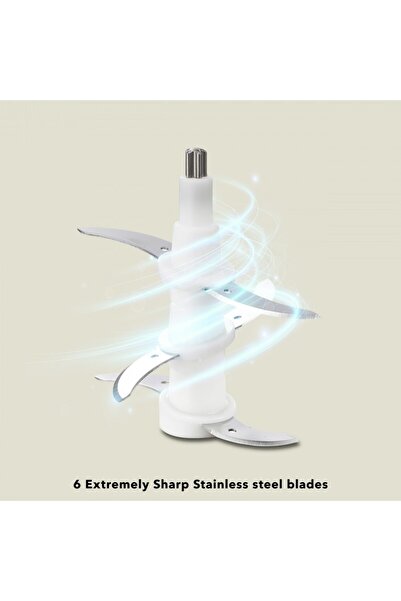 ROHNSON Chopper R518C, 600W, 0.6 L, 6 stainless steel knives, 2 speeds, 85 dB, metal shaft