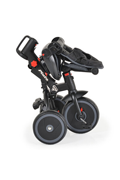 OEM Tricicleta Pliabila copii 1-5 Ani, Byox Pluto Gri, scaun reversibil 360 g...