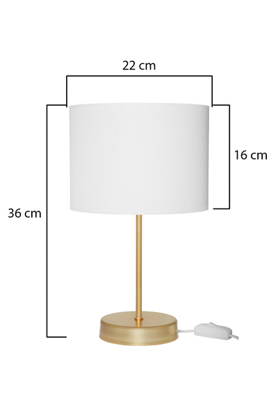 AG LightDesign White Lampshade Bedroom Living Room Modern Stylish Table Lamp