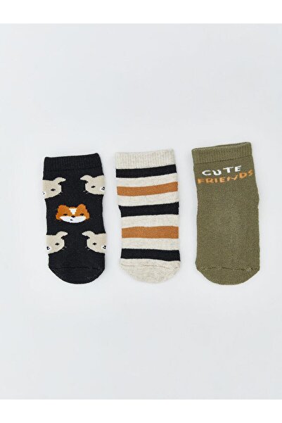 LC Waikiki Patterned Baby Boy Socks 3-Piece (W5)