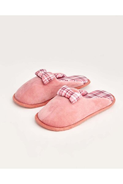 Chirpy Plaid - Women's House Slippers with Ribbon