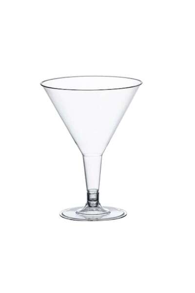 SHOPIENS Set 6 reusable plastic martini glasses Shopiens®, transparent, 215 ml