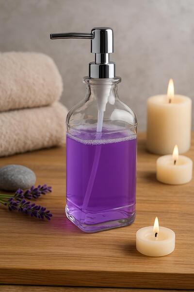 Depa Glass Square Liquid Soap Dispenser 750 ml