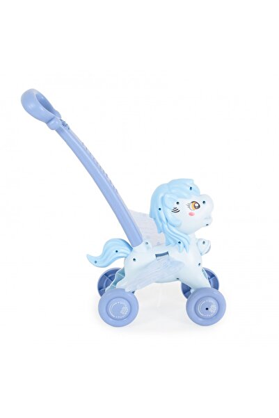 Moni Electric balloon maker for children Pony Blue Wings with push handle, av design