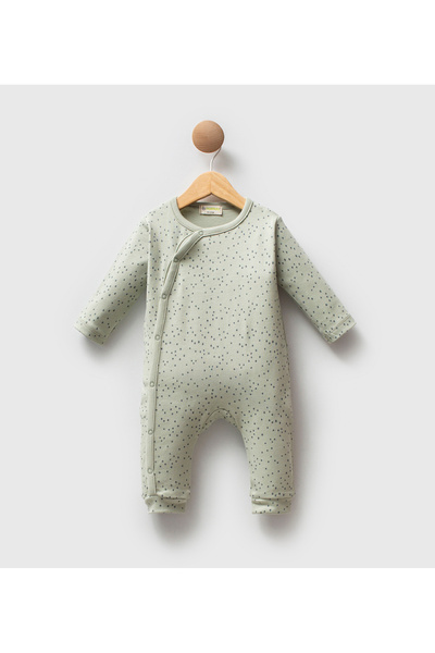 Numuu Cassiope Baby Printed 100% Cotton Jumpsuit Without Booties